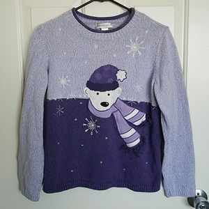 ❤Christopher and Banks Polar Bear Cotton Sweater